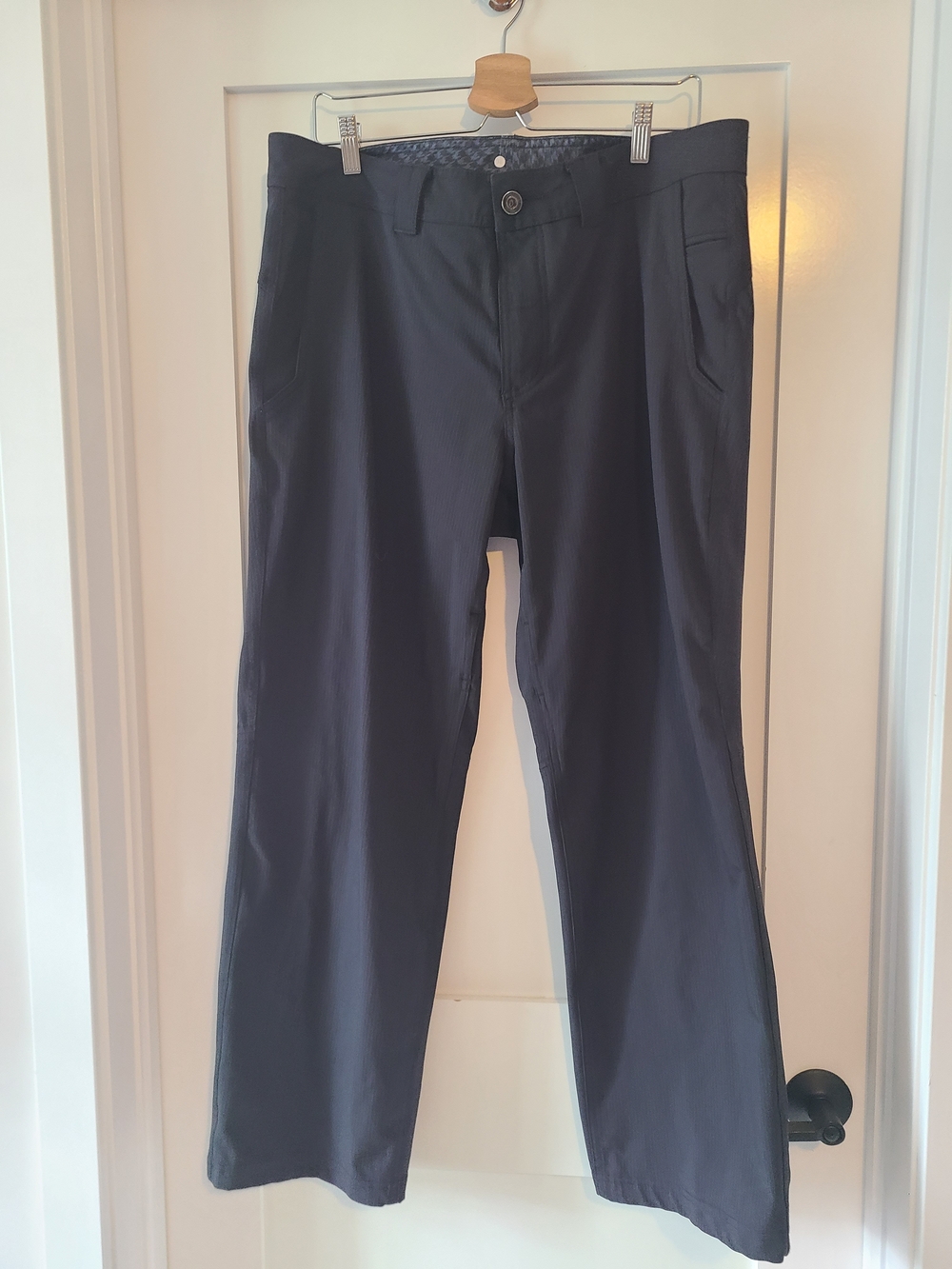 lululemon athletica Black Straight-Leg Chinos
